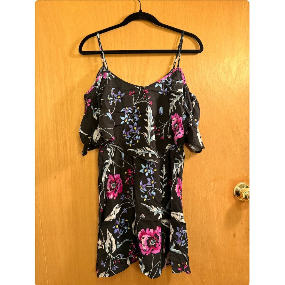 Express Spaghetti Strap Ruffle Floral Dress - Size S